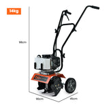 NNEMB Titan 7 10in. 52cc 2-Stroke Petrol Handheld Cultivator Tiller