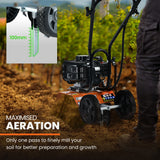 NNEMB Titan 5 10in. 43cc 2-Stroke Petrol Handheld Cultivator Tiller