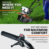 NNEMB Titan 5 10in. 43cc 2-Stroke Petrol Handheld Cultivator Tiller