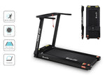 NNEDSZ Electric Treadmill Home Gym Exercise Running Machine Fitness Equipment Compact Fully Foldable 420mm Belt Black