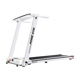 NNEDSZ Electric Treadmill Home Gym Exercise Running Machine Fitness Equipment Compact Fully Foldable 420mm Belt White