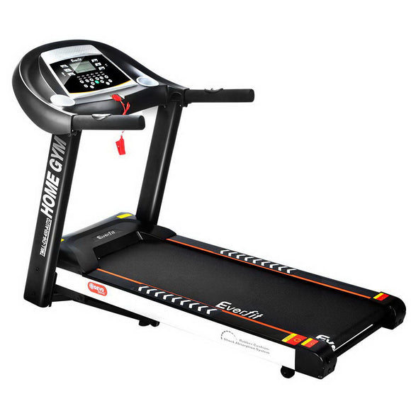 NNEDSZ Electric Treadmill 45cm Incline Running Home Gym Fitness Machine Black