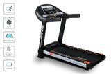 NNEDSZ Electric Treadmill 45cm Incline Running Home Gym Fitness Machine Black