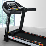 NNEDSZ Electric Treadmill 45cm Incline Running Home Gym Fitness Machine Black