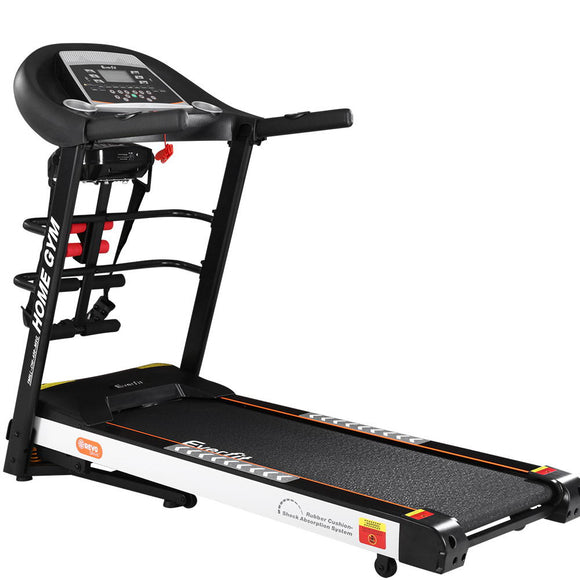 NNEDSZ Electric Treadmill 450mm 18kmh 3.5HP Auto Incline Home Gym Run Exercise Machine Fitness Dumbbell Massager Sit Up Bar