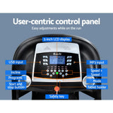 NNEDSZ Electric Treadmill 450mm 18kmh 3.5HP Auto Incline Home Gym Run Exercise Machine Fitness Dumbbell Massager Sit Up Bar