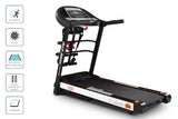 NNEDSZ Electric Treadmill 450mm 18kmh 3.5HP Auto Incline Home Gym Run Exercise Machine Fitness Dumbbell Massager Sit Up Bar