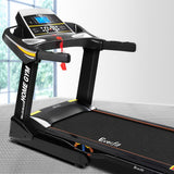 NNEDSZ Electric Treadmill 48cm Incline Running Home Gym Fitness Machine Black