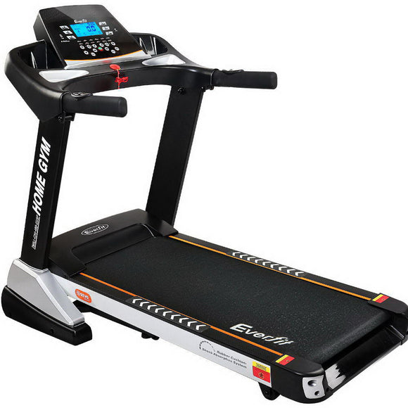 NNEDSZ Electric Treadmill 48cm Incline Running Home Gym Fitness Machine Black