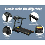 NNEDSZ Electric Treadmill MIG41 40cm Running Home Gym Machine Fitness 12 Speed Level Foldable Design