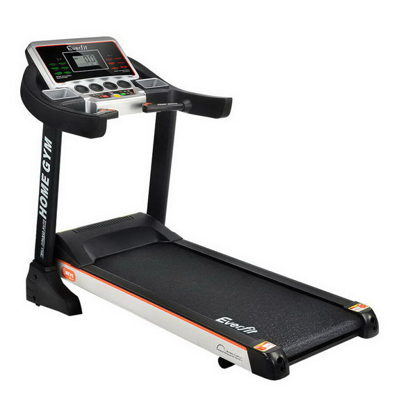 NNEDSZ Electric Treadmill 45cm Incline Running Home Gym Fitness Machine Black