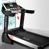 NNEDSZ Electric Treadmill 45cm Incline Running Home Gym Fitness Machine Black