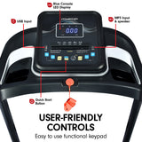 NNEDPE Powertrain MX1 Foldable Home Treadmill for Cardio Jogging Fitness