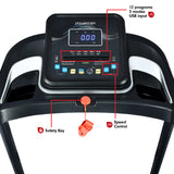 NNEDPE Powertrain MX1 Foldable Home Treadmill for Cardio Jogging Fitness