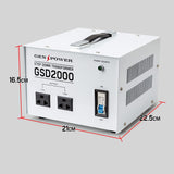 NNEMB 2000W Step Down Transformer 240V-110V Stepdown Voltage Converter AU-US