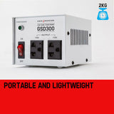 NNEMB 300W Step Down Transformer 240V-110 Stepdown Voltage Converter AU-US