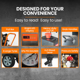 NNEMB 100L 4.5HP Silent Oil-Free Electric Air Compressor-Portable-Twin Nitto Outlets (15A Plug)