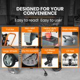 NNEMB 25L 1.5HP Silent Oil-Free Electric Air Compressor-Portable