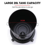 NNEMB 20L 1200W Ash Vacuum Cleaner-for Fireplace-BBQ-Fire Pit