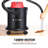 NNEMB 20L 1200W Ash Vacuum Cleaner-for Fireplace-BBQ-Fire Pit