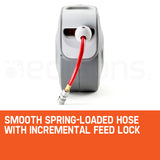 NNEMB 10m Retractable Air Hose Reel Compressor Wall Mounted Auto Rewind