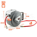 NNEMB 10m Retractable Air Hose Reel Compressor Wall Mounted Auto Rewind