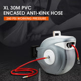 NNEMB 30m Retractable Air Hose Reel Compressor Wall Mounted Auto Rewind