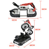 NNEMB Portable Band Saw with Metal Cut Off Bench Stand
