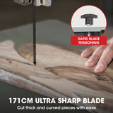 NNEMB 500W Wood Bandsaw-Benchtop-115mm Cutting Depth (BS40)