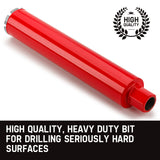 NNEMB Diamond Core Drill Bit 76mm Concrete Wet Dry Tile Stone Brick Marble 1-1/4 UNC