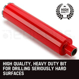 NNEMB Diamond Core Drill Bit 89mm Concrete Wet Dry Tile Stone Brick Marble 1-1/4 UNC