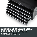 NNEMB 9 Drawer Tool Box Chest Mechanic Garage Storage Toolbox Set Organiser