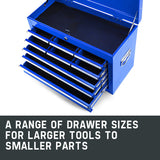 NNEMB 9 Drawer Tool Box Chest Mechanic Organiser Garage Storage Toolbox Set