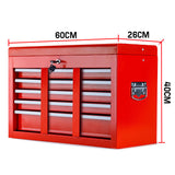 NNEMB 9 Drawer Tool Box Chest Organiser Mechanic Garage Storage Toolbox Set