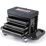 NNEMB Rolling Tool Box Stool Mechanic Creeper Toolbox Seat Cushion Garage Tray