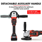 NNEMB 20V SYNC Cordless Angle Grinder Kit with Battery-Fast Charger-5 x Discs