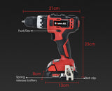 NNEMB 20V SYNC Cordless Lithium Power Drill Kit-with Battery-Charger-Hammer Drill Function-Accessory Kit