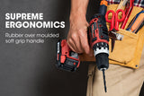 NNEMB 20V SYNC Cordless Lithium Power Drill Kit-with Battery-Charger-Hammer Drill Function-Accessory Kit