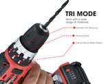 NNEMB 20V SYNC Cordless Lithium Power Drill Kit-with Battery-Charger-Hammer Drill Function-Accessory Kit