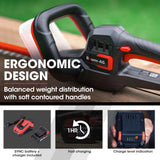 NNEMB HH3 20V SYNC Cordless Electric Hedge Trimmer with Battery and Fast Charger Kit