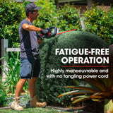 NNEMB HH3 20V SYNC Cordless Electric Hedge Trimmer with Battery and Fast Charger Kit