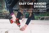 NNEMB 20V SYNC Cordless Lithium Impact Driver Kit-with Battery-Charger-Carry Bag