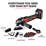 NNEMB MF3 20V SYNC Cordless Oscillating Tool Kit with Battery and Fast Charger