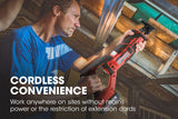 NNEMB 20V SYNC Cordless Lithium Power Reciprocating Saw-with Battery-Charger-3 Cutting Blades