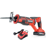 NNEMB 20V SYNC Cordless Lithium Power Reciprocating Saw-with Battery-Charger-3 Cutting Blades