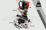 NNEMB 400W Mini Metal Lathe and 350W Mill Drill Press Machine Combo