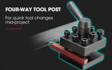 NNEMB 600W 7x14 Mini Metal Lathe and 350W Mill Drill Press Machine Combo