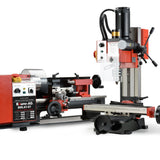 NNEMB 600W 7x14 Mini Metal Lathe and 350W Mill Drill Press Machine Combo