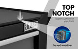 NNEMB Steel Rolling Tool Chest Cabinet-with Tubular Cam Locks-Lockable Castors-Pegboard-Black