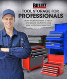 NNEMB Steel Rolling Tool Chest Cabinet-with Tubular Cam Locks-Lockable Castors-Pegboard-Blue
